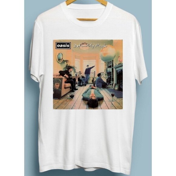 Retro Oasis Definitely Maybe Rock Band Fan Concert Music T-Shirt 170 - Picture 1 of 5